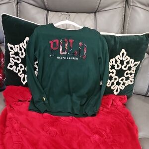 Ralph Lauren Dark Green Long Sleeve Polo Shirt